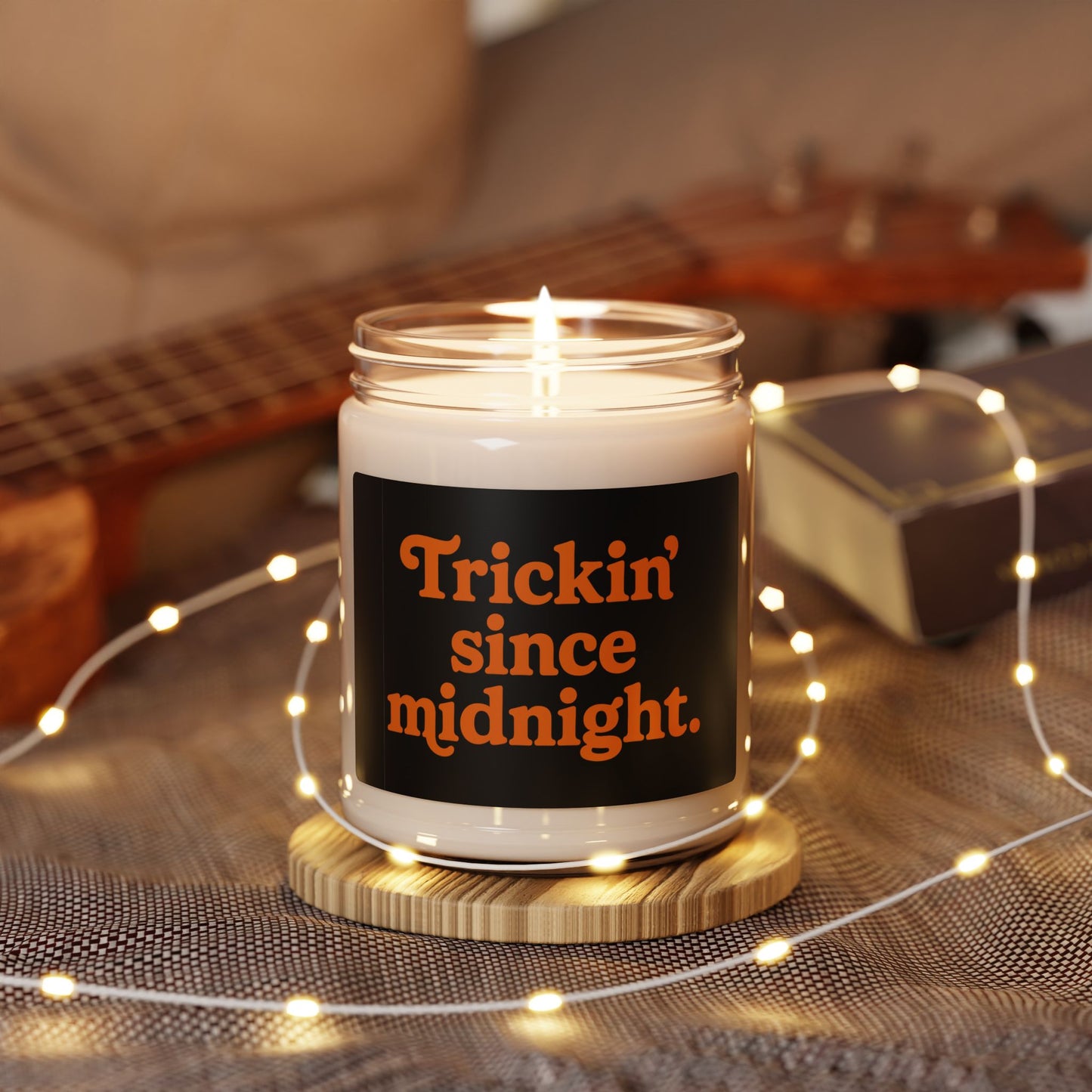 Halloween Scented Candle, Trickin' Since Midnight, Spooky Home Decor, Fall Gift, Autumn Vibes, Candle for Halloween