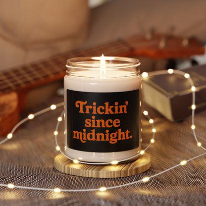 Halloween Scented Candle, Trickin' Since Midnight, Spooky Home Decor, Fall Gift, Autumn Vibes, Candle for Halloween